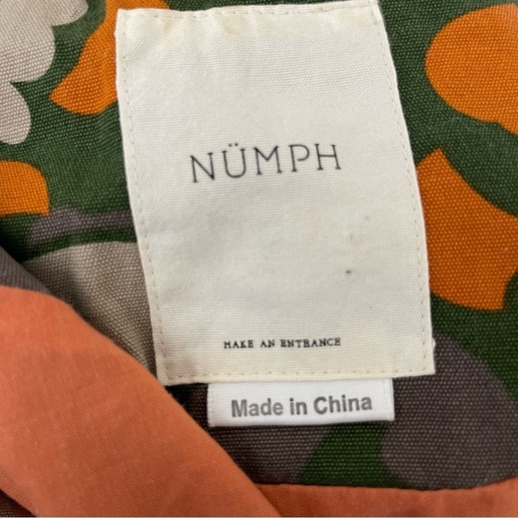 Numph Anthropologie Lenny Heart Camo Cotton Jacket Sz 38 US 8 - Picture 10 of 10